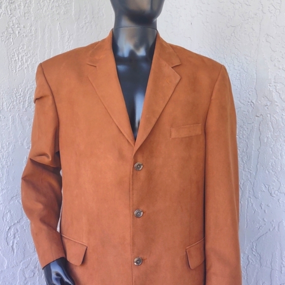 Alfani Brand Microfiber Suede Camel Colored Blazer.